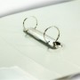 Папка KANZFILE на 2-х малых кольцах RING FILE, 35 мм, "ПЕСОК"  серый цвет