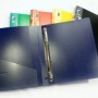Папка KANZFILE на 4-х малых кольцах RING FILE, 25 мм, "LINEAR" желтый цвет