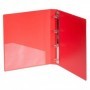 Папка KANZFILE на 4-х малых кольцах RING FILE, 25 мм, "ГОРИЗОНТАЛЬНАЯ ПОЛОСА" красный цвет